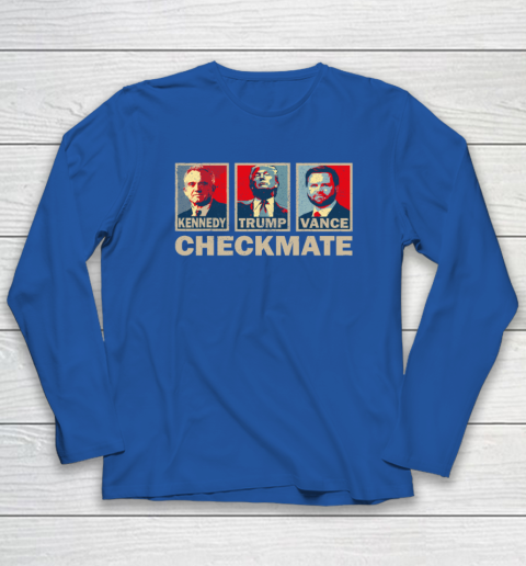 Trump Vance Kennedy Checkmate 2024 Election Republican Long Sleeve T-Shirt 5