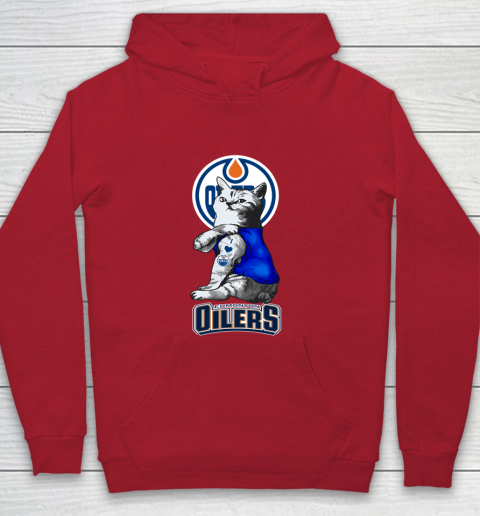 NHL My Cat Loves Edmonton Oilers Hockey Youth Hoodie 7