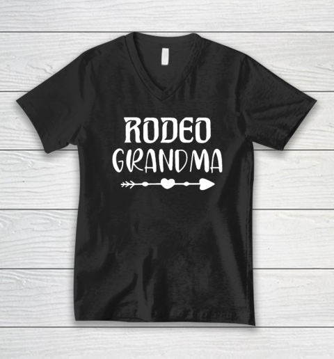 Funny Rodeo Grandma V-Neck T-Shirt