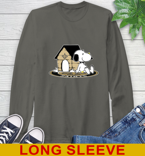 NFL Football New Orleans Saints Snoopy The Peanuts Movie Shirt Long Sleeve T-Shirt 8
