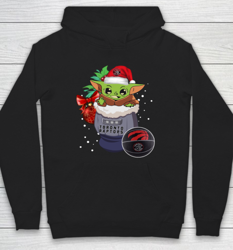 Toronto Raptors Christmas Baby Yoda Star Wars Funny Happy NBA Hoodie 2