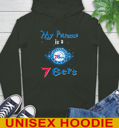 NBA Basketball Harry Potter My Patronus Is A Philadelphia 76ers Hoodie 12