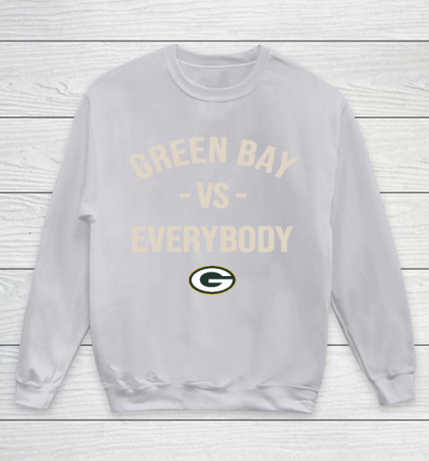 Green Bay Packers Vs Everybody Youth Sweatshirt 3