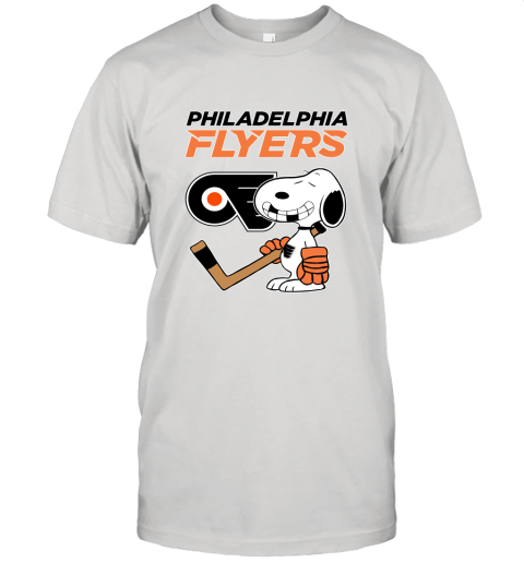 Philadelphia Flyers Ice Hockey Broken Teeth Snoopy NHL Unisex Jersey Tee