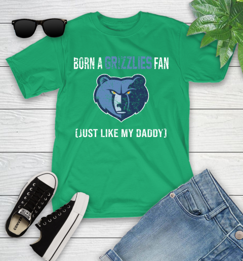 NBA Memphis Grizzlies Loyal Fan Just Like My Daddy Basketball Shirt Youth T-Shirt 7
