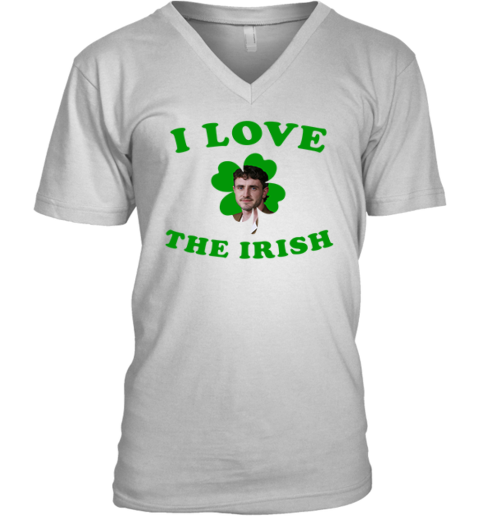 I Love The Irish Paul Mescal Patrick's Day V-Neck T-Shirt