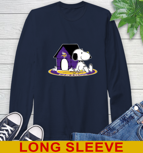 NFL Football Minnesota Vikings Snoopy The Peanuts Movie Shirt Long Sleeve T-Shirt 4