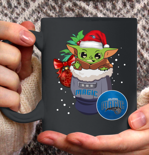 Orlando Magic Christmas Baby Yoda Star Wars Funny Happy NBA Ceramic Mug 11oz