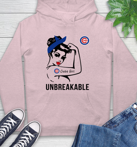 MLB Chicago Cubs Girl Unbreakable Baseball Sports Hoodie 7