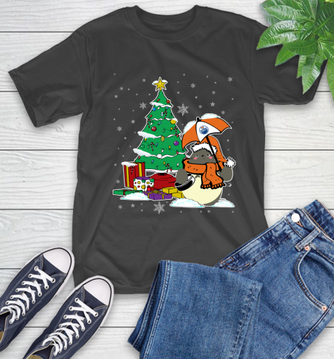 Edmonton Oilers NHL Hockey Cute Tonari No Totoro Christmas Sports T-Shirt