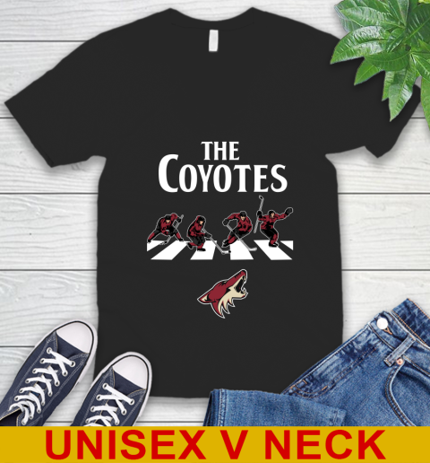 NHL Hockey Arizona Coyotes The Beatles Rock Band Shirt V-Neck T-Shirt