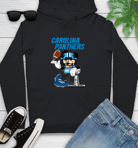 NFL Carolina Panthers Mickey Mouse Disney Super Bowl Football T Shirt Youth Hoodie 2