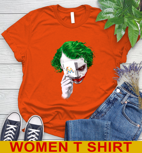 Miami Marlins MLB Baseball Joker Card Shirt Women's T-Shirt 3