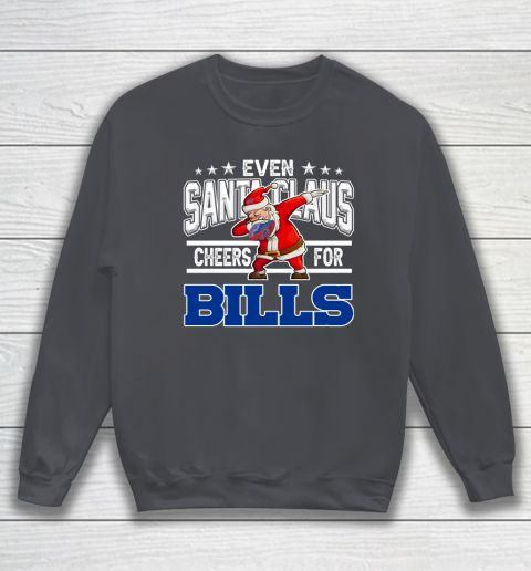 Buffalo Bills Even Santa Claus Cheers For Christmas NFL Sweatshirt 4