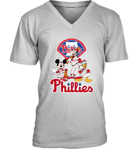 MLB Kansas City Royals Mickey Mouse Donald Duck Goofy Baseball T Shirt  V-Neck T-Shirt
