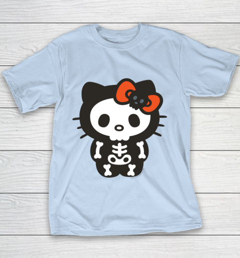 Hello Kitty Skeleton Halloween Youth T-Shirt 4