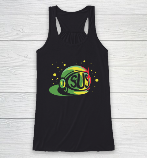 Ah Dont Be Sus Lime Among Us Racerback Tank Custom Tshirt Us