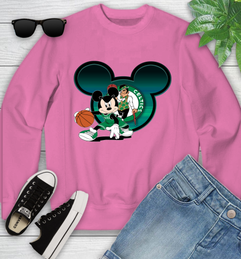 NBA Boston Celtics Mickey Mouse Disney Basketball Youth Sweatshirt 7