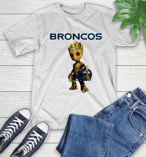 Denver Broncos NFL Football Groot Marvel Guardians Of The Galaxy T-Shirt