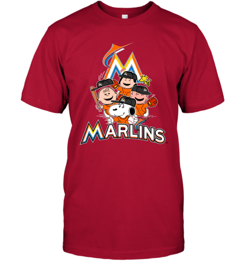 MLB Miami Marlins Snoopy Charlie Brown Woodstock The Peanuts Movie