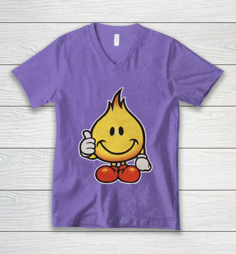 World Industries Flame Boy Hook Ups Skate Hookups Hook Ups 90's Vintage V-Neck T-Shirt 8