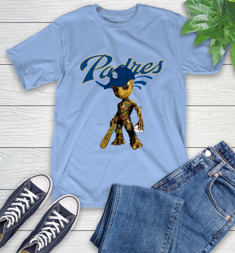 MLB San Diego Padres Groot Guardians Of The Galaxy Baseball T-Shirt 11