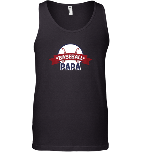 Baseball Papa Shirt Sport Coach Gifts Dad Ball Tank Top