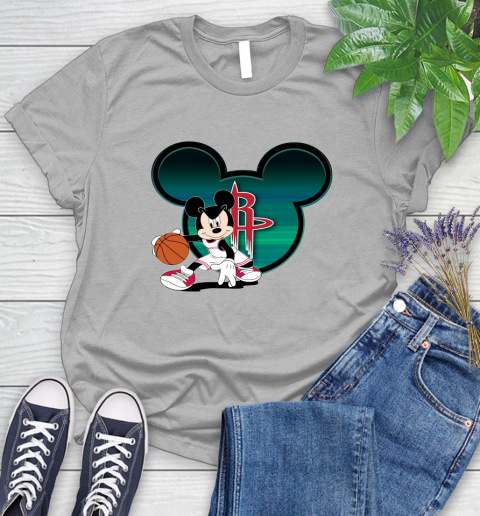 NBA Houston Rockets Mickey Mouse Disney Basketball Women's T-Shirt 5