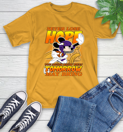 Minnesota Vikings NFL Football Mickey Disney Never Lose Hope T-Shirt 2