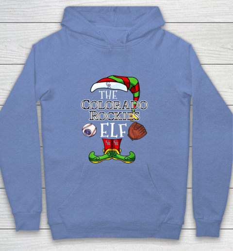Colorado Rockies Christmas ELF Funny MLB Youth Hoodie 8
