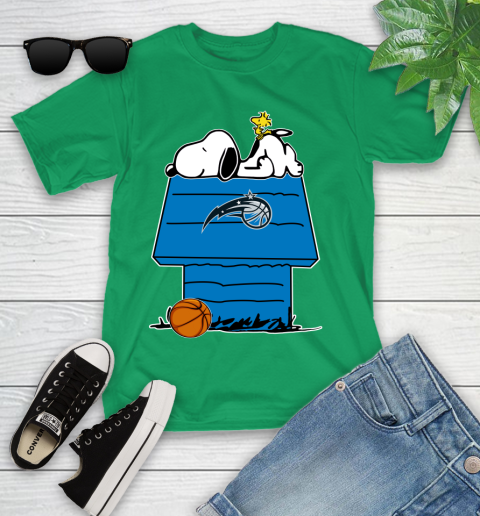 Orlando Magic NBA Basketball Snoopy Woodstock The Peanuts Movie Youth T-Shirt 6