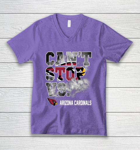 NFL Arizona Cardinals Football Can't Stop Vs V-Neck T-Shirt 8