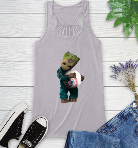 MLB Groot Guardians Of The Galaxy Baseball Sports New York Mets Racerback Tank 5