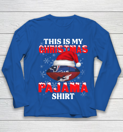 Houston Texans This Is My Christmas Pajama Shirt NFL Youth Long Sleeve 7