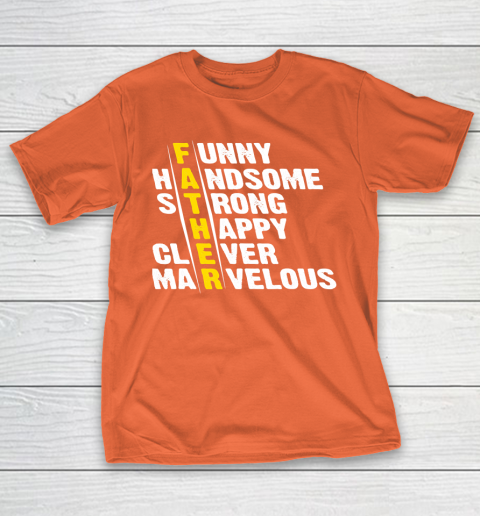 Marvelous T Shirt  Funny Handsome Strong Clever Marvelous Matching Father's Day T-Shirt 14