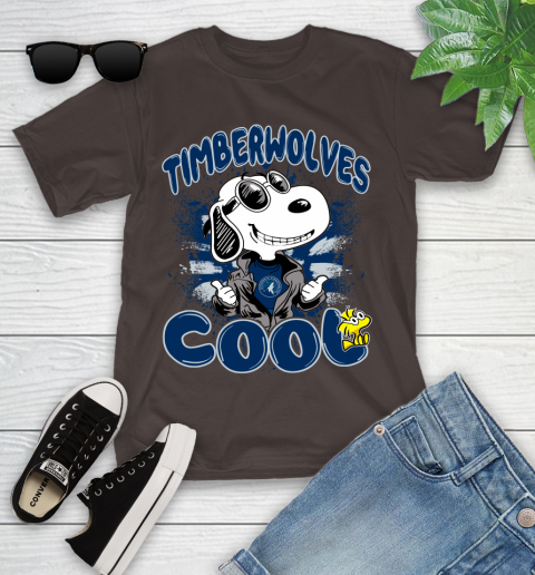 NBA Basketball Minnesota Timberwolves Cool Snoopy Shirt Youth T-Shirt 6