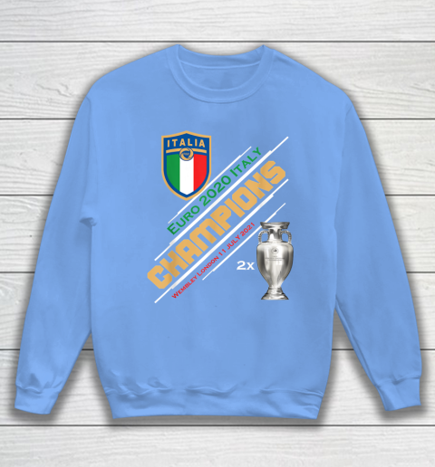Italy Champions 2020 Euro Forza Azzurri Italia Football Sweatshirt 8