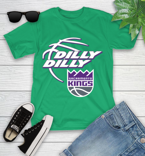 NBA Sacramento Kings Dilly Dilly Basketball Sports Youth T-Shirt 6