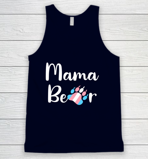 Mama Bear Transgender Mom T Shirt Trans Pride Gift Tank Top 2