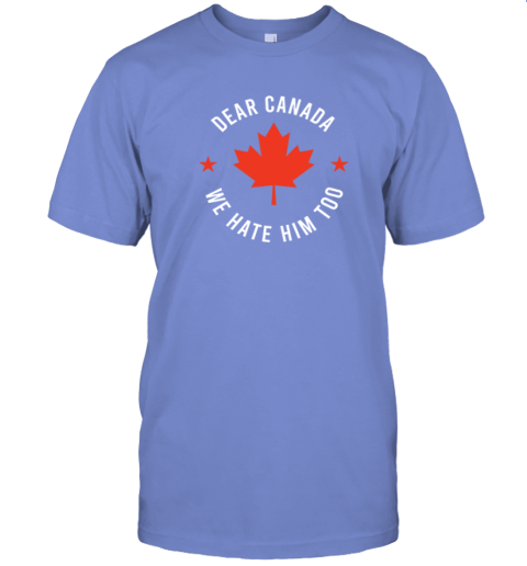 m4j4 dear canada we hate him too premium classic t shirt 2 front violet