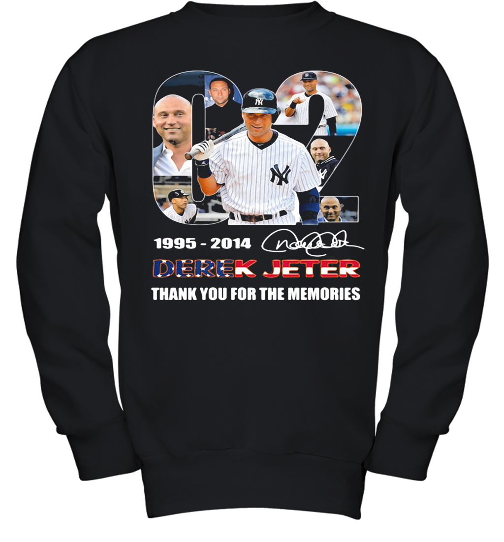 02 1995 2014 Derek Jeter Thank You For The Memories Signature Youth Sweatshirt