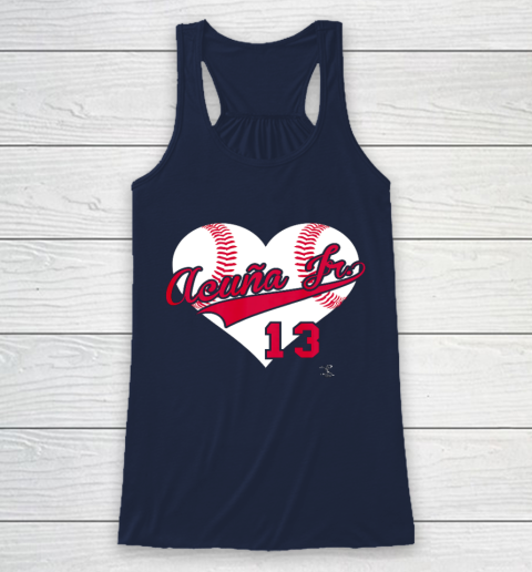 Ronald Acuna Jr Baseball Heart Gameday Racerback Tank - Image 9