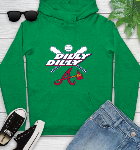 MLB Atlanta Braves Dilly Dilly Baseball Sports Youth Hoodie 7