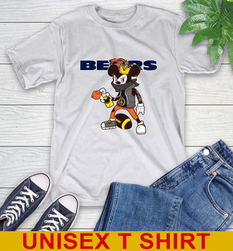 Chicago Bears NFL Football Mickey Peace Sign Sports T-Shirt 12