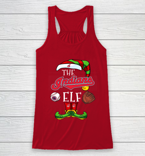 Cleveland Indians Christmas ELF Funny MLB Racerback Tank 4