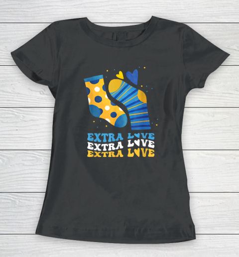 Extra Love National Down Syndrome Awareness Down Women's T-Shirt