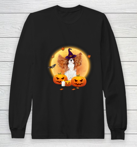 Halloween Cavalier King Charles Spaniel Funny Hallowe'en Long Sleeve T-Shirt