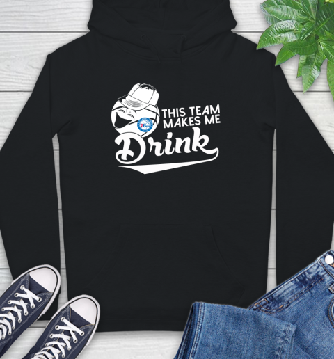 Philadelphia 76ers NBA Basketball This Team Makes Me Drink Adoring Fan Hoodie