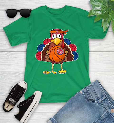 Detroit Pistons Turkey thanksgiving day Youth T-Shirt 6