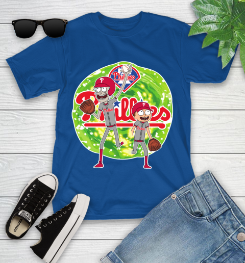 MLB Philadelphia Phillies Rick And Morty Baseball Sports Youth T-Shirt 10 MLB Philadelphia Phillies Rick And Morty Baseball Sports Youth T-Shirt - Image 10